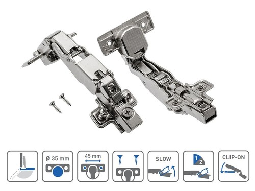 Pair cabinet door hinges - pair,